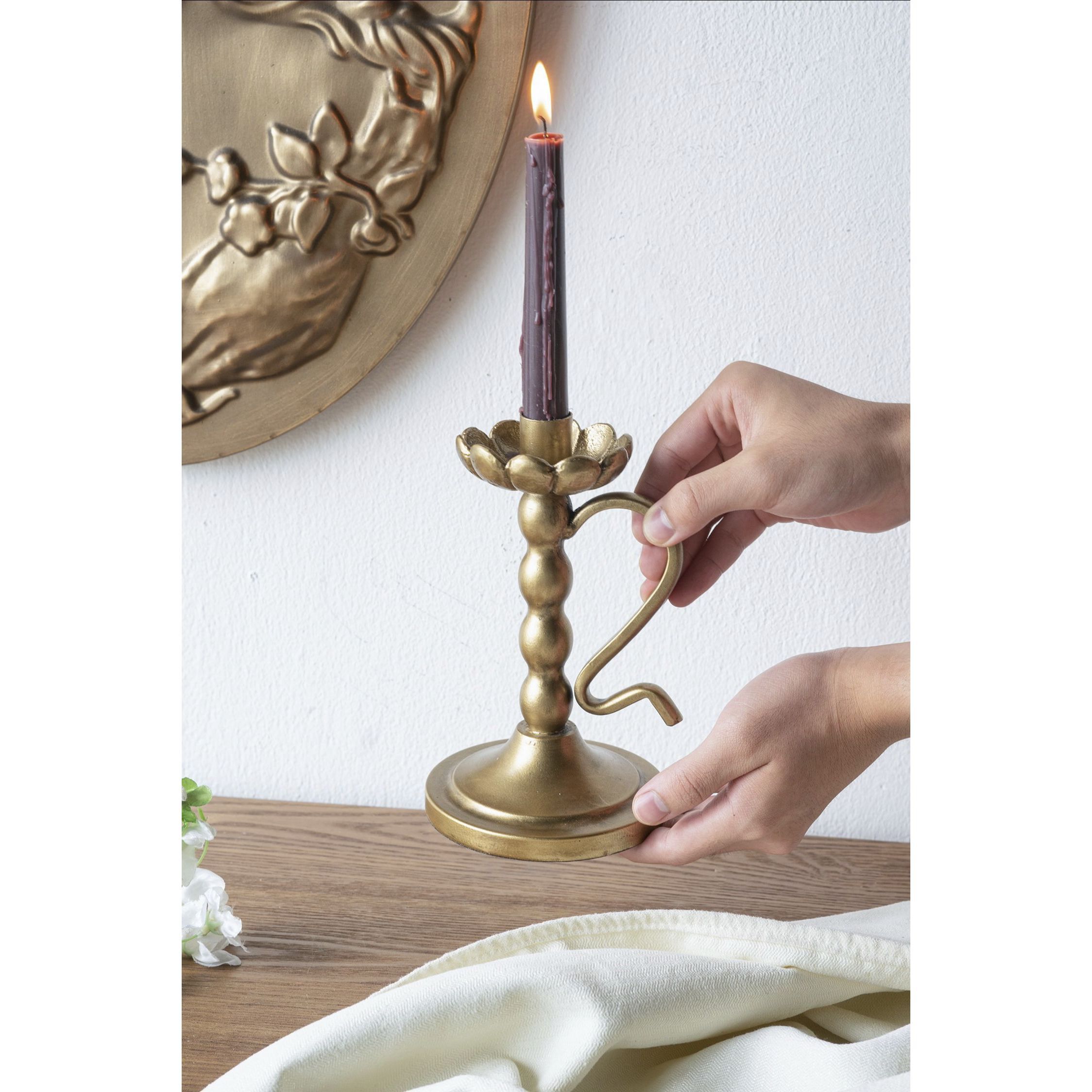 Anita 7.3 X 4.9 inch Candle Holder