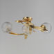 Firenze 3 Light 21.5 inch Gold Leaf Flush Mount Ceiling Light