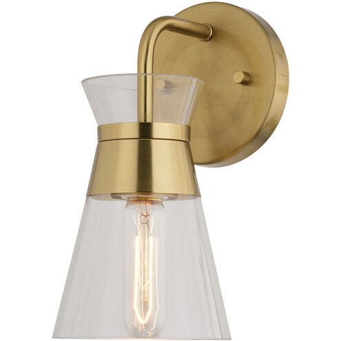 Harper LED 6.25 inch Natural Brass Bathroom Light Wall Light