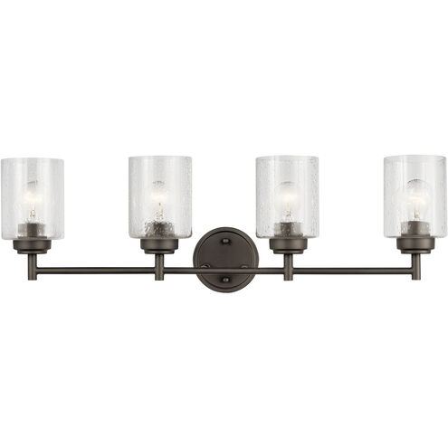 Winslow 4 Light 30 inch Olde Bronze Wall Mt Bath 4 Arm Wall Light