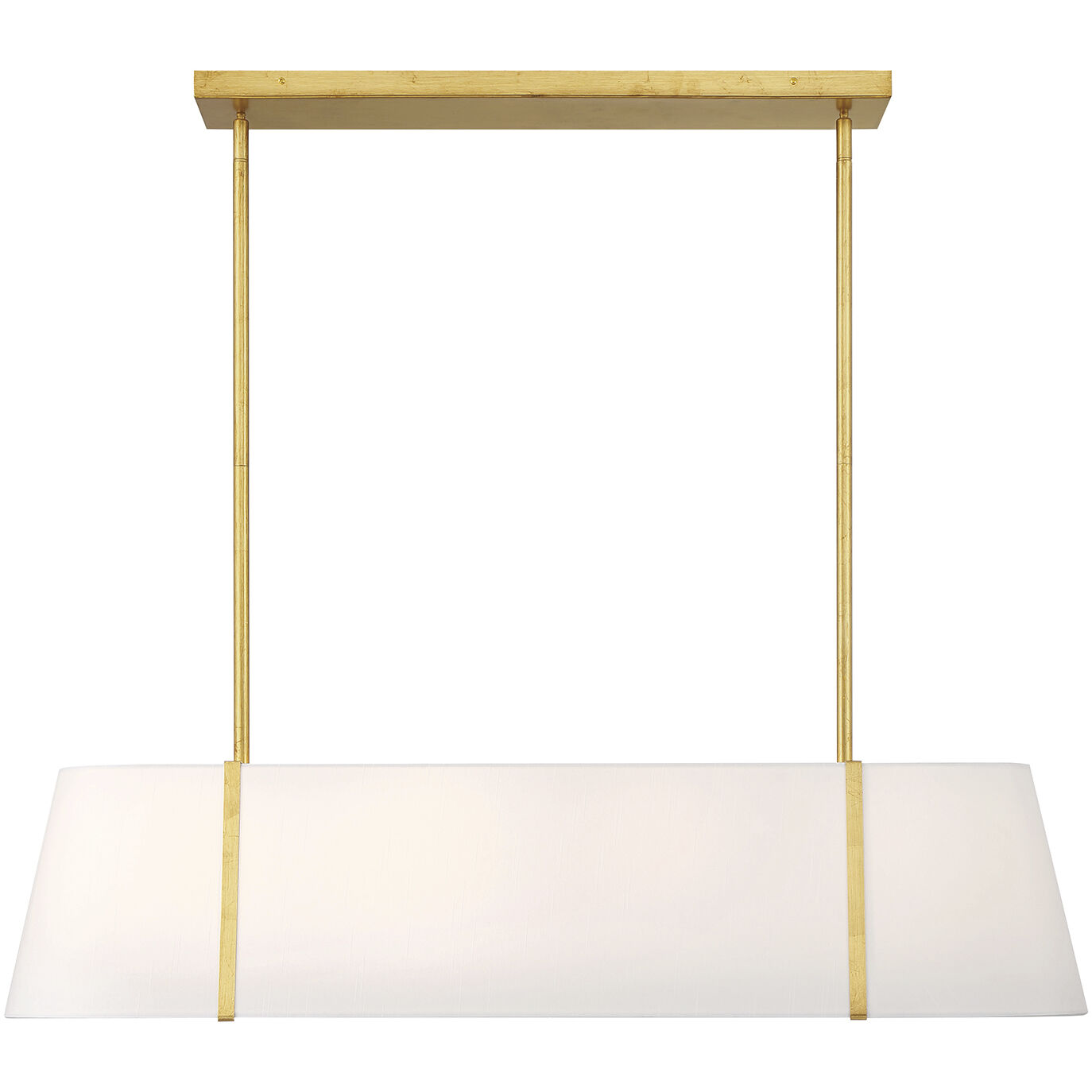 Fulton 4 Light 41.75 inch Antique Gold Linear Chandelier Ceiling Light