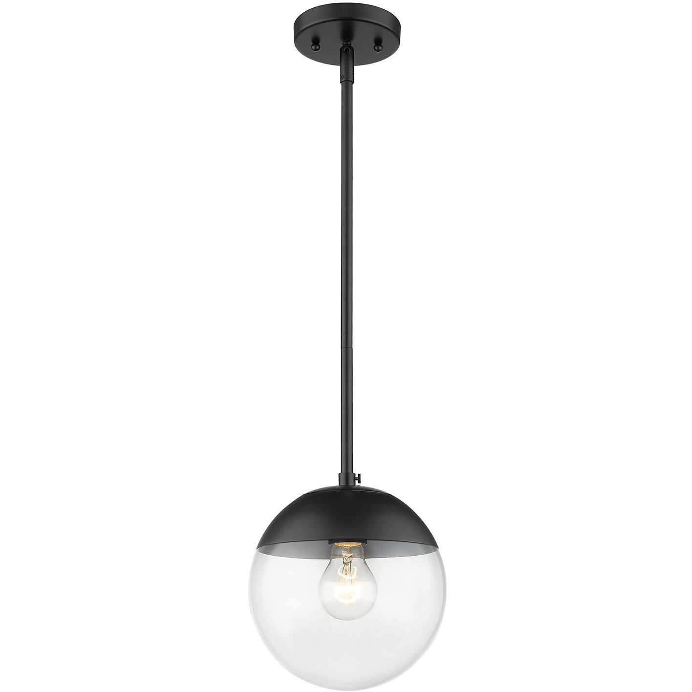 Dixon Pendant Ceiling Light in Matte Black, Small