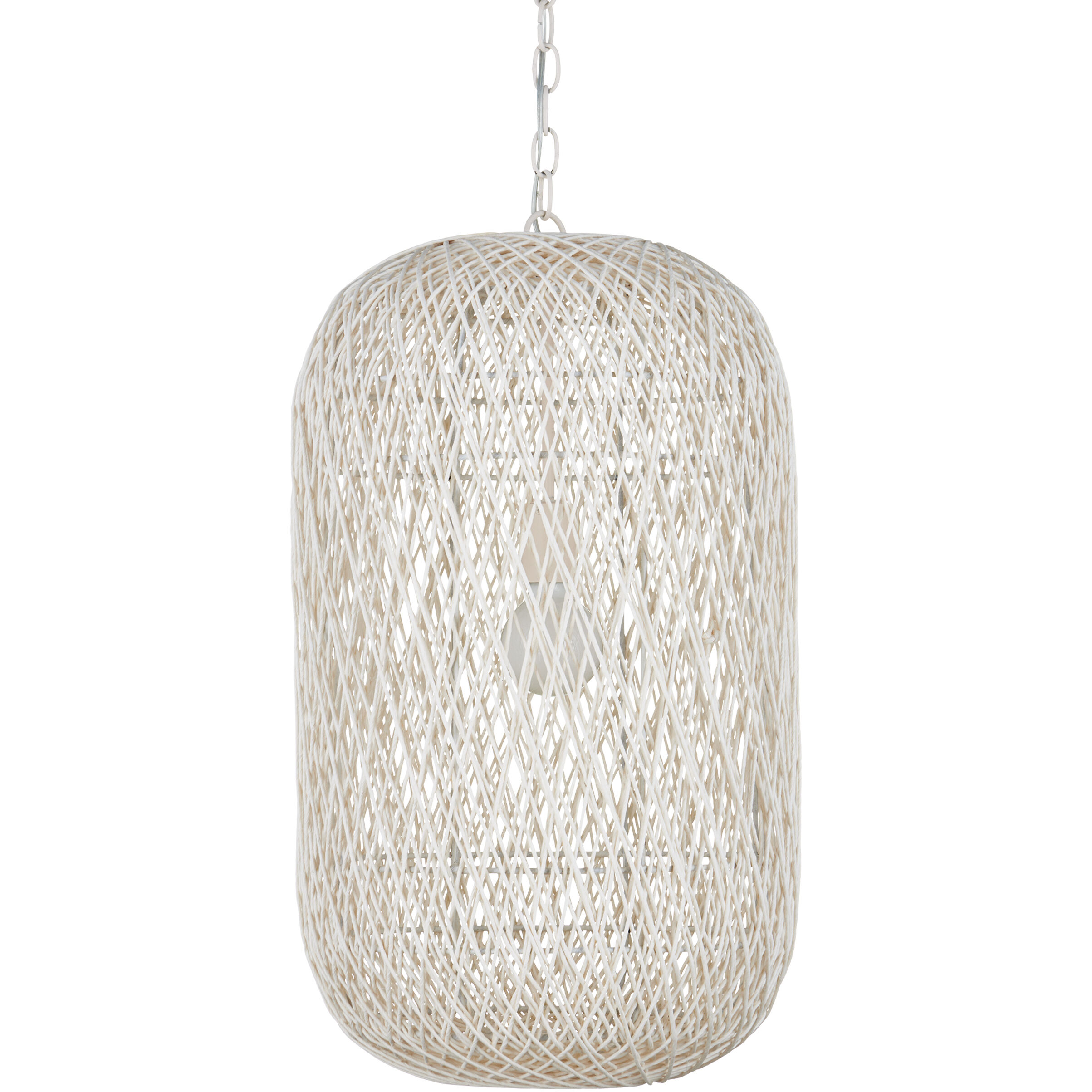 Cocoon 1 Light 15.5 inch Cream/Vanilla Pendant Ceiling Light, Medium