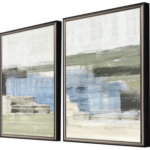 Abstract 25 X 19 inch Non-Glass Framed Art