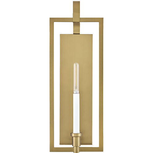 Stassi Sconce Wall Light in Lacquered Brass