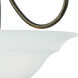 Bella 3 Light 20 inch Oiled Bronze Pendant Ceiling Light