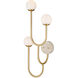 Highsmith 3 Light 17.25 inch Brass Wall Sconce Wall Light, Left