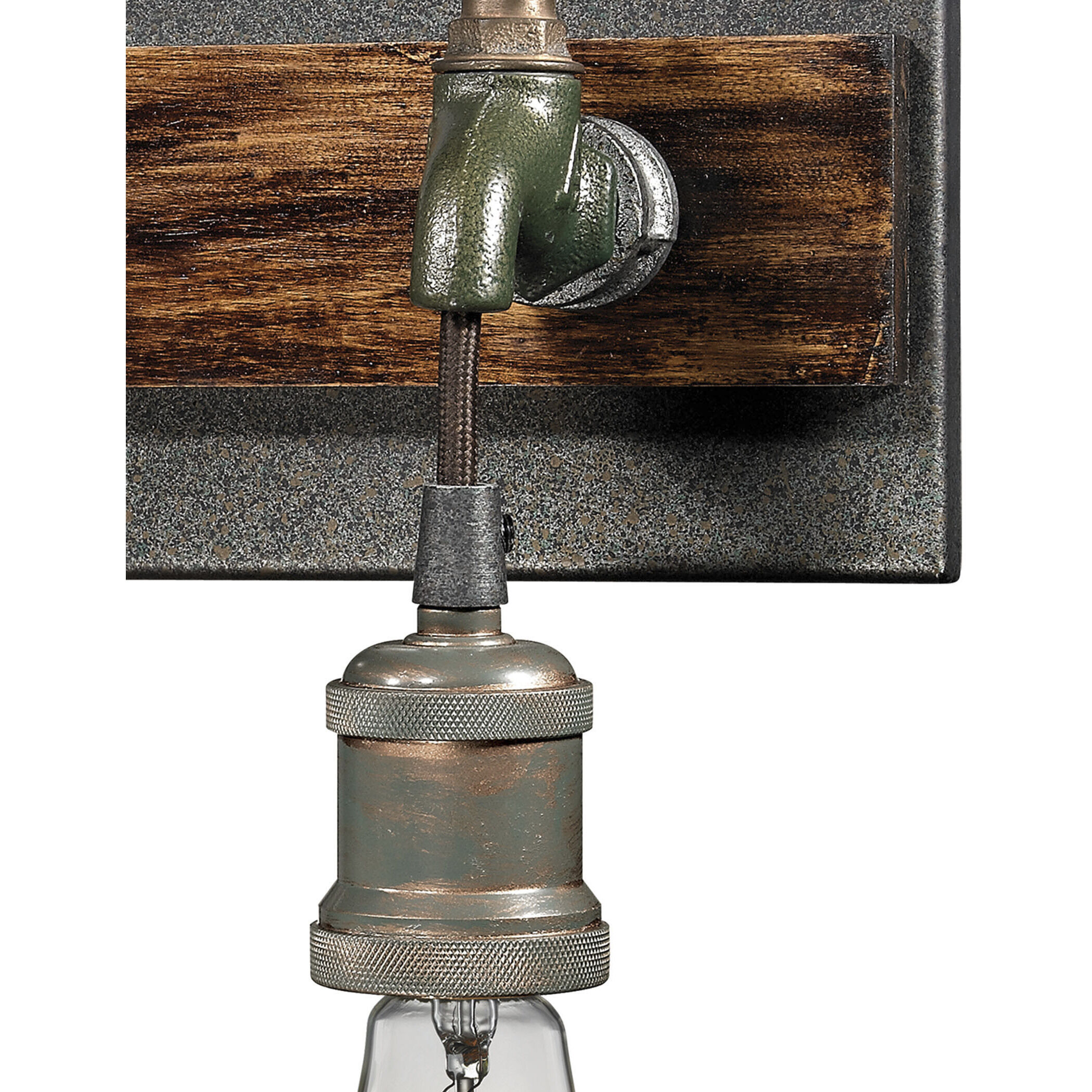 Jonas 3 Light 19 inch Multi Tone Weathered Vanity Light Wall Light