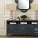 Santos Vintage Navy and Polished Brass with Clear Cabinet