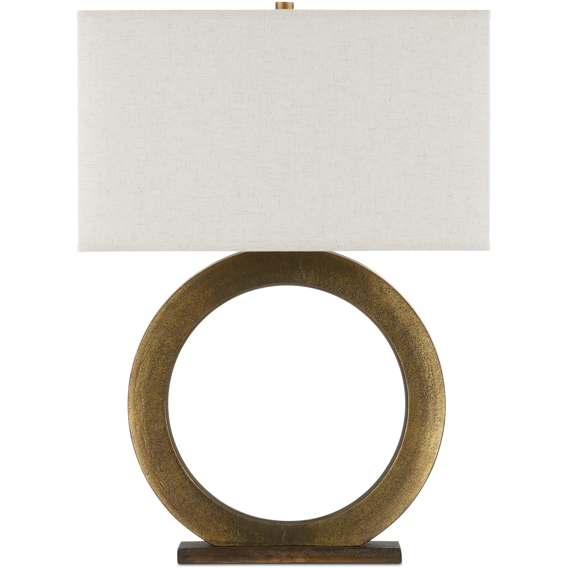 Cercle 33 inch 150 watt Dark Antique Brass Table Lamp Portable Light