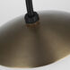 Leo - Hanging Globe 1 Light 8 inch Satin Brass Pendant Ceiling Light