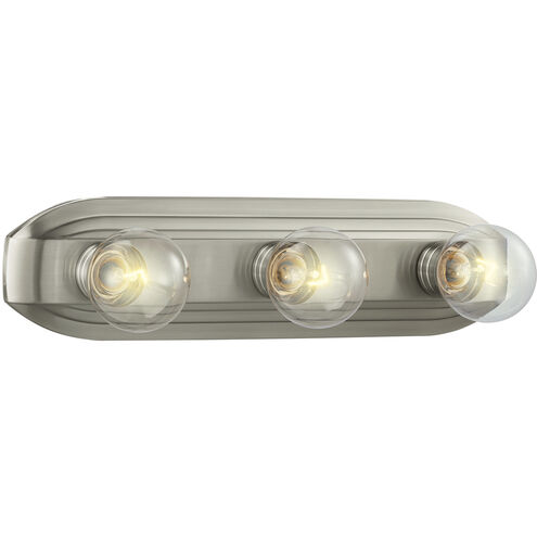 Value 3 Light 18 inch Brushed Nickel Bath Bar Wall Light