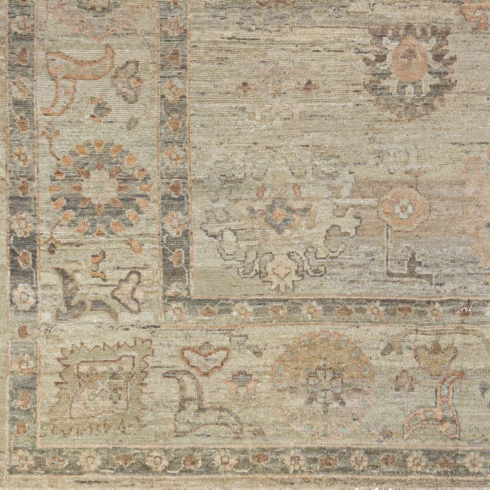 Khotan 36 X 24 inch Sage Rug, Rectangle