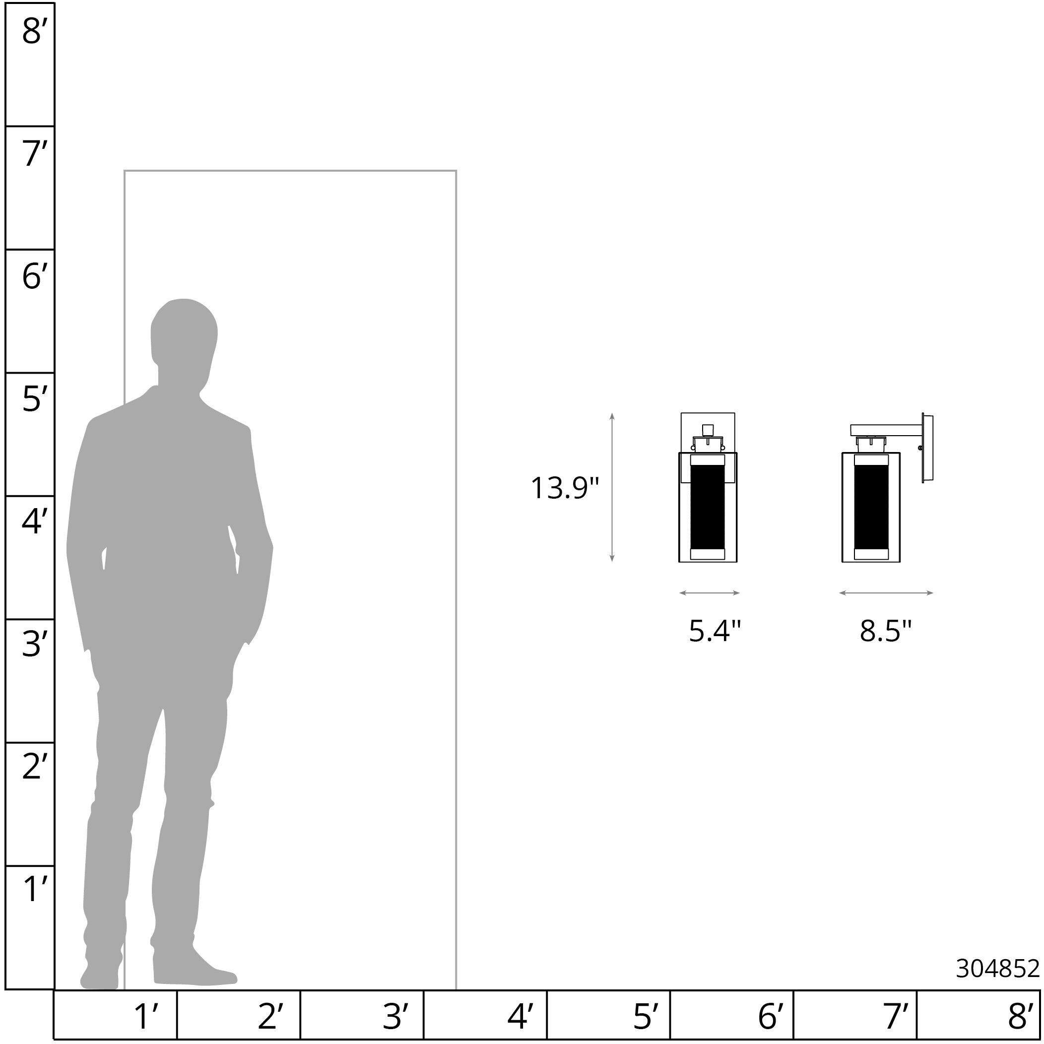 Polaris 1 Light 13.9 inch Coastal Burnished Steel and Coastal Silver Outdoor Sconce, Medium