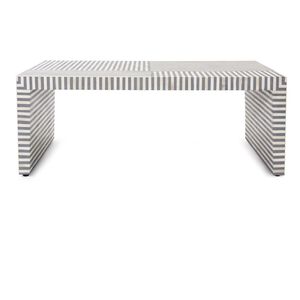 Optimist 48 X 24 inch Gray and Bone Coffee Table