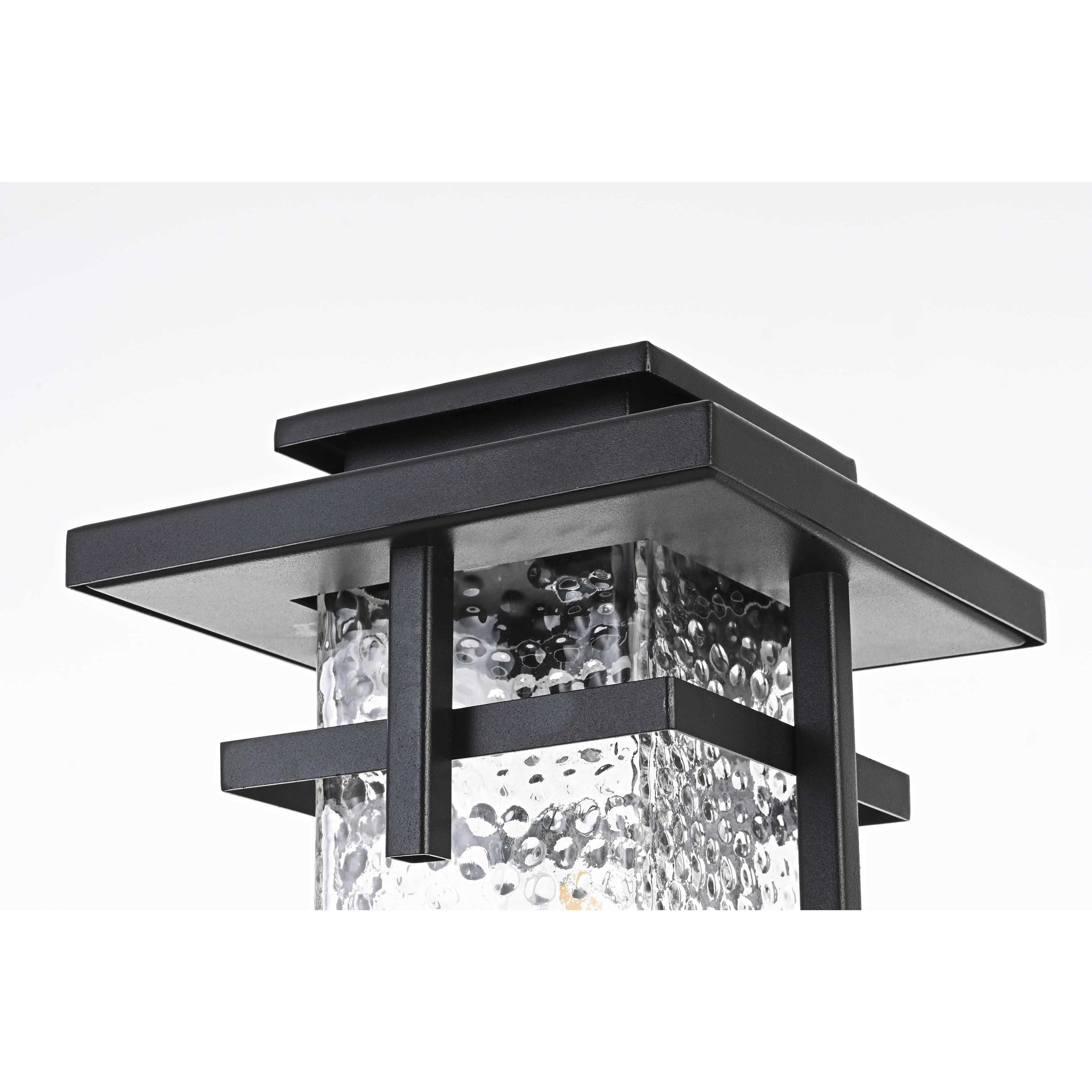 Cambria 1 Light 17 inch Black Outdoor Post Light