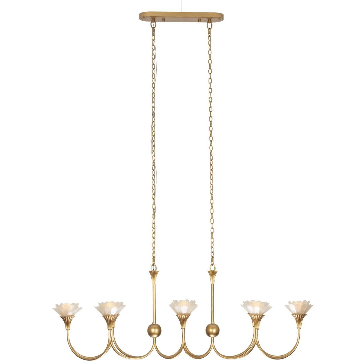 Flora Island Light Ceiling Light in Modern Gold