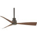 Simple 44 inch Oil Rubbed Bronze with Medium Maple Blades Outdoor Ceiling Fan