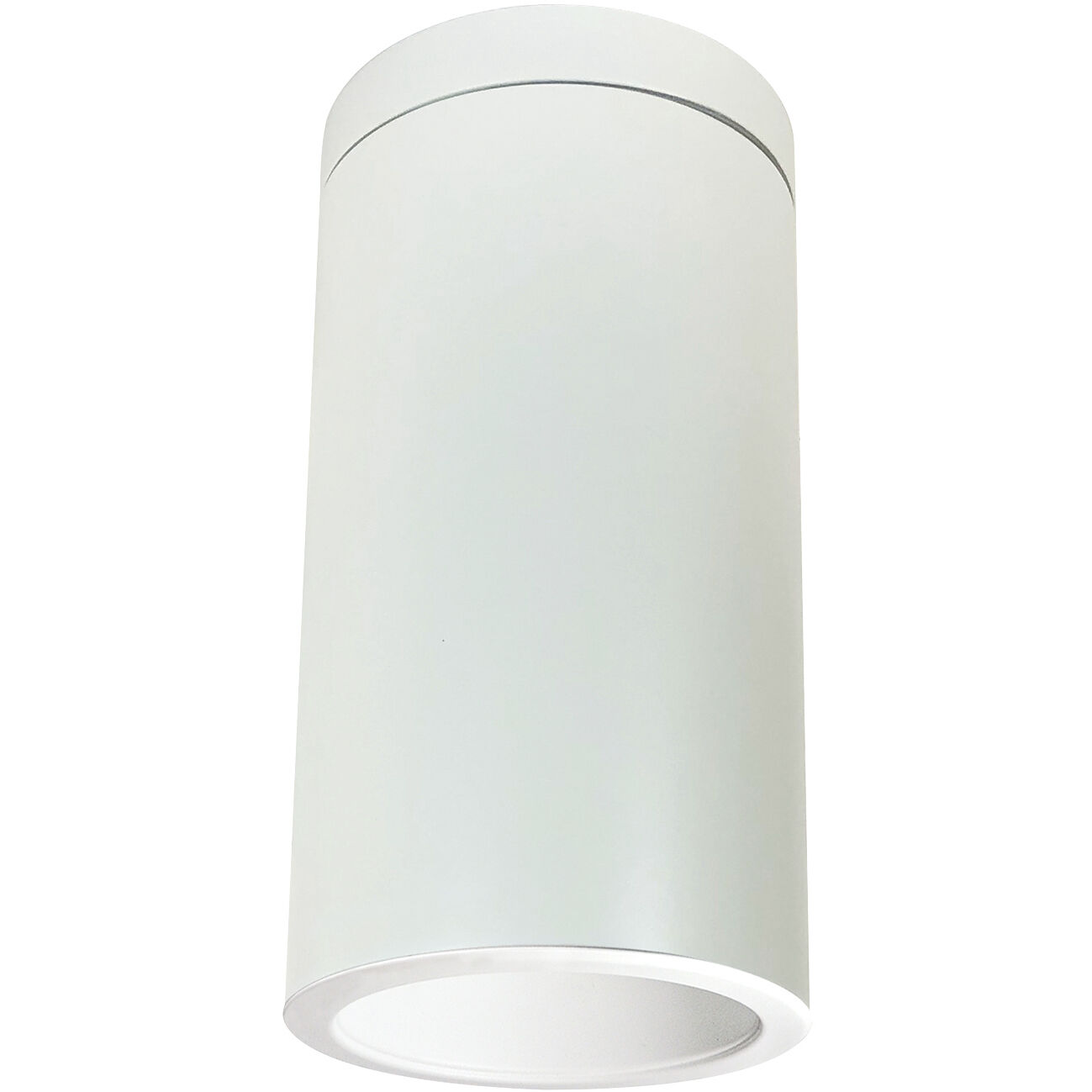 Line Voltage 1 Light 7.63 inch White with White and White Surface Mount Cylinder Ceiling Light in Reflector, Incandescent