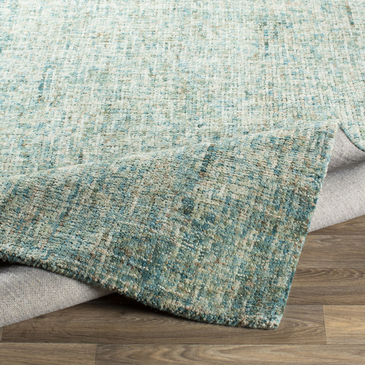 Emily 90 X 60 inch Light Sage Rug in 5 x 8, Rectangle