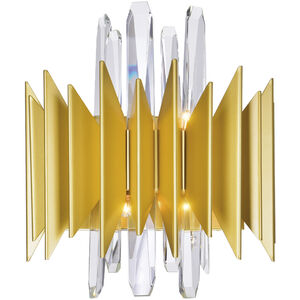Cityscape 5 Light 13 inch Satin Gold Wall Sconce Wall Light