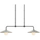 Bothy 2 Light 58 inch Black Outdoor Chandelier