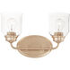 Acadia 2 Light 14.75 inch Heritage Bath Vanity Wall Light
