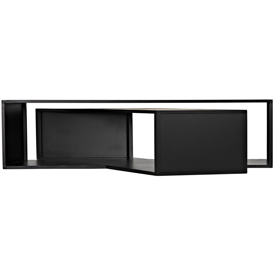 Keweco 73 X 58 inch Matte Black Coffee Table