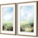 Waterside Collection Antique Gold Wood With Embossed Weave Pattern Framed Art