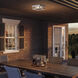 Westover 2 Light 12 inch Stainless Steel Outdoor Flush Mount