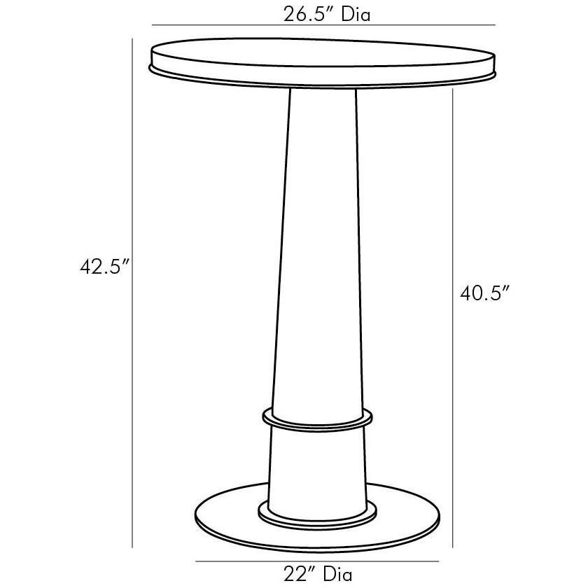 Kamile Smoke Pub Table