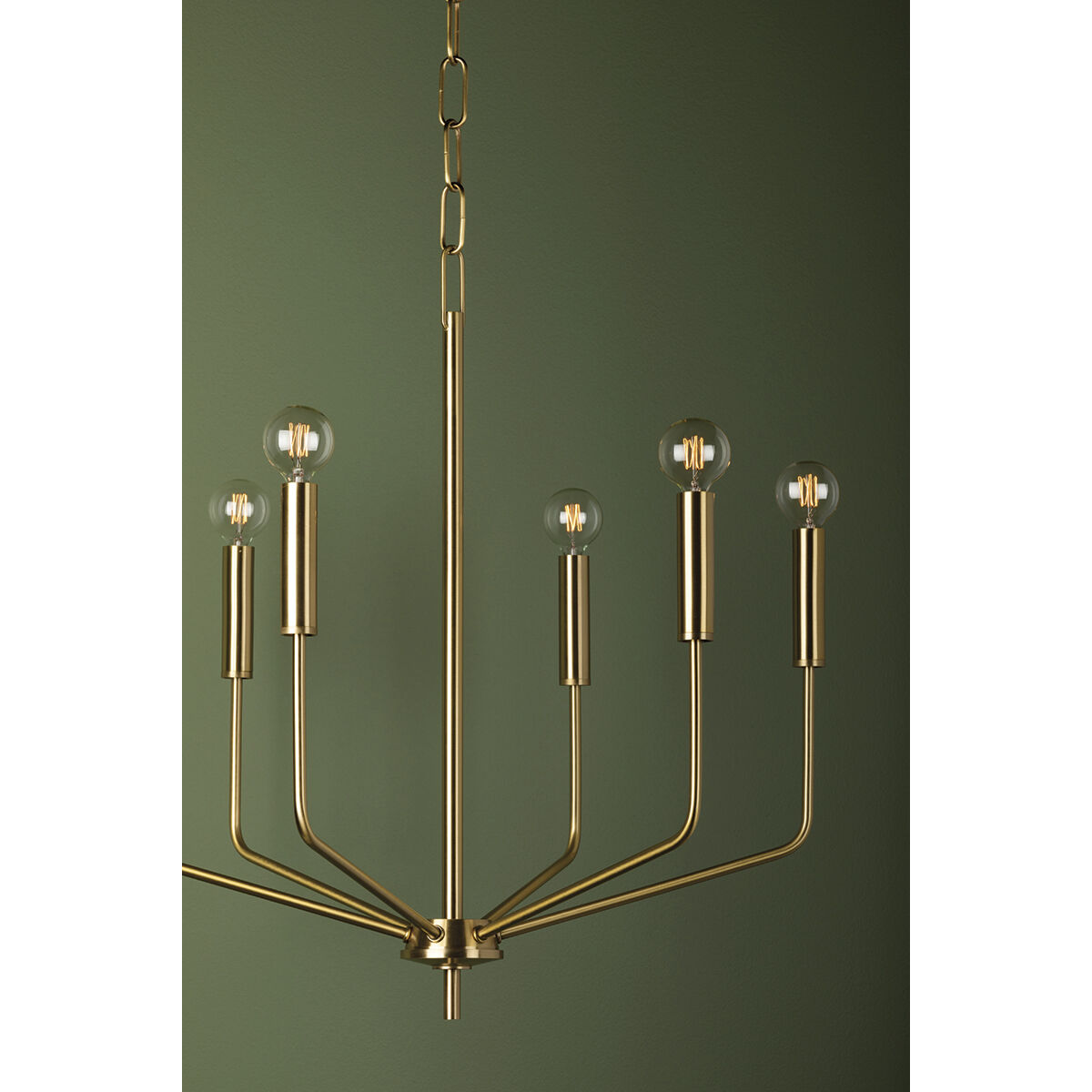 Bailey 6 Light 24 inch Aged Brass Chandelier Ceiling Light