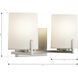 Mirelle 2 Light 16 inch Brushed Nickel Vanity Wall Light