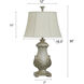 Signature 3 inch 100 watt Chrysta Cream Table Lamp Portable Light