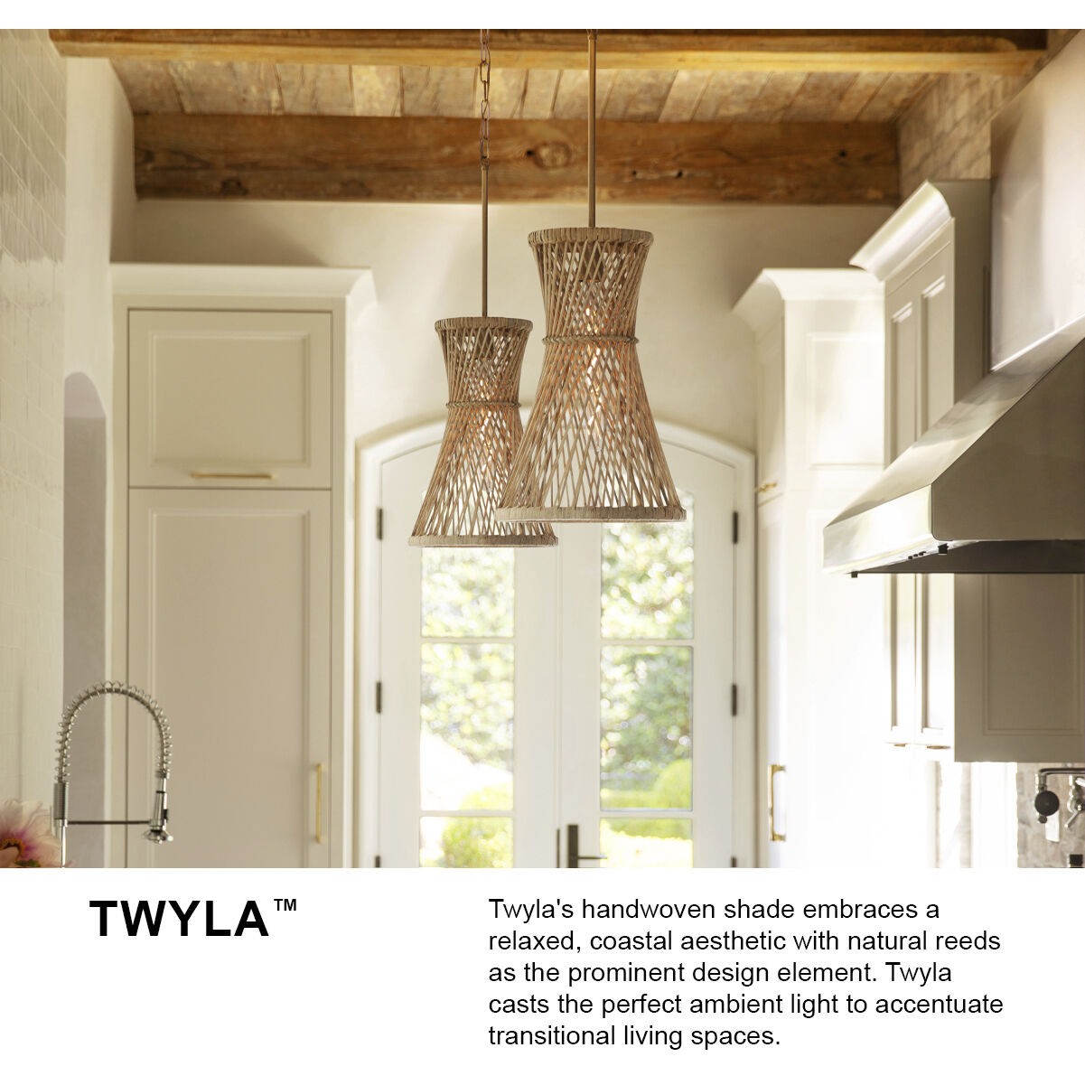 Twyla 12 inch Burnished Gold Indoor Pendant Ceiling Light