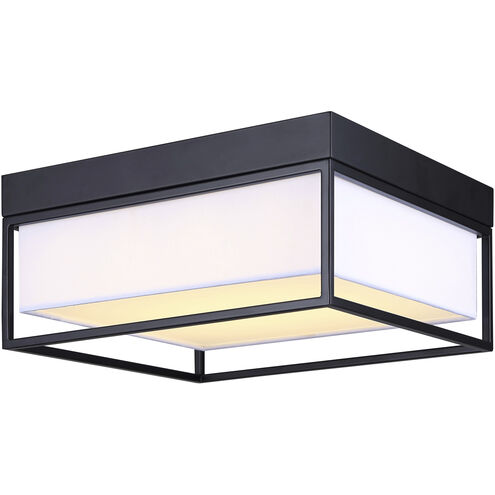 Bretton LED 12 inch Black Flush Mount Ceiling Light