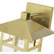 Crestlake 1 Light 11.5 inch Satin Gold Outdoor Wall Lantern