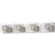 Gem 4 Light 31 inch Polished Chrome Bath Vanity Wall Light