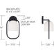 Zeek Sconce Wall Light in Matte Black