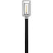 Coastal Elements Republic LED 17 inch Satin Nickel Outdoor Post Mount Lantern, Estate Series