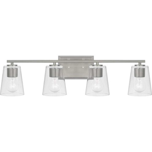 Vertex 4 Light 29 inch Brushed Nickel Bath Light Wall Light