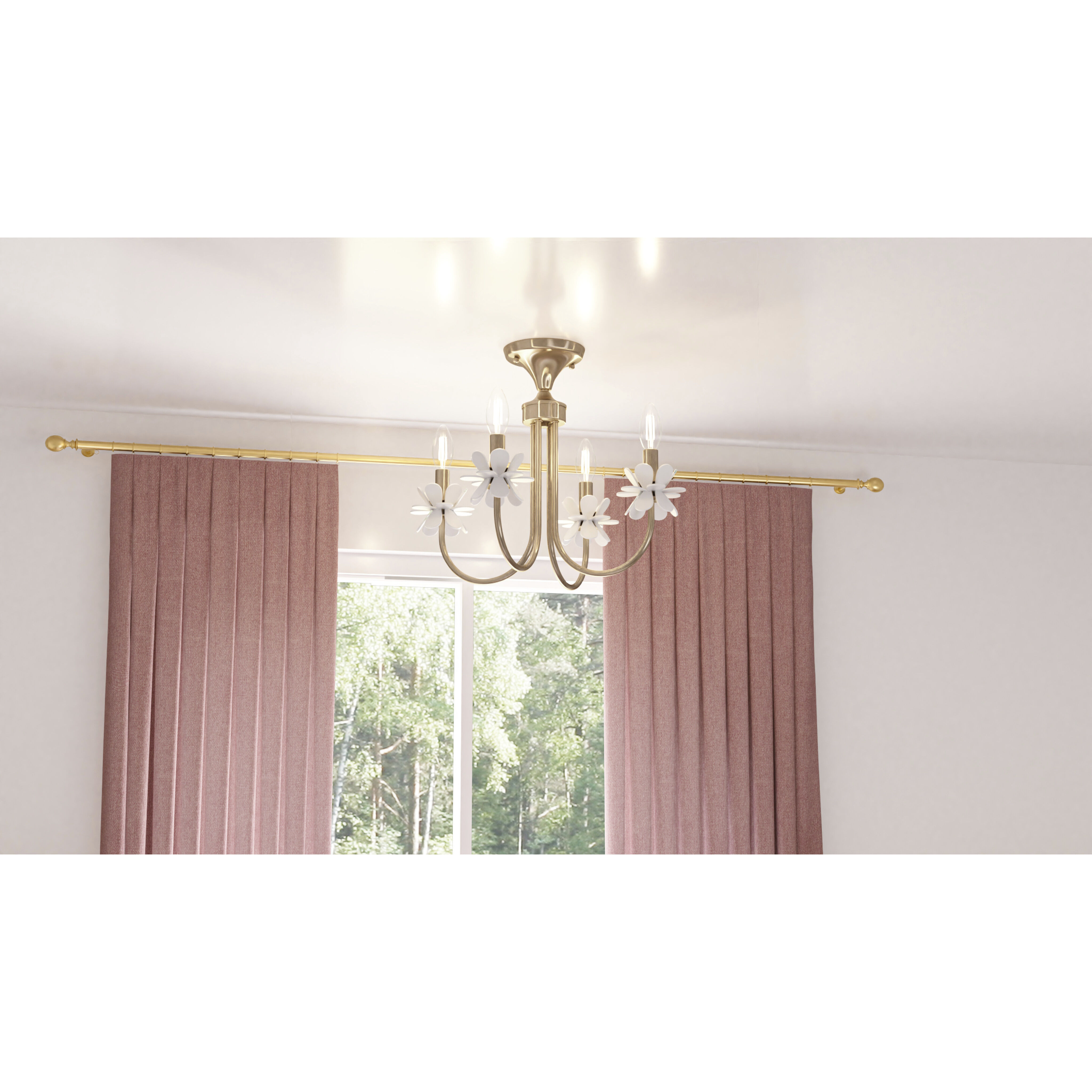 Remy 4 Light 16 inch Bronze Gold Chandelier Ceiling Light