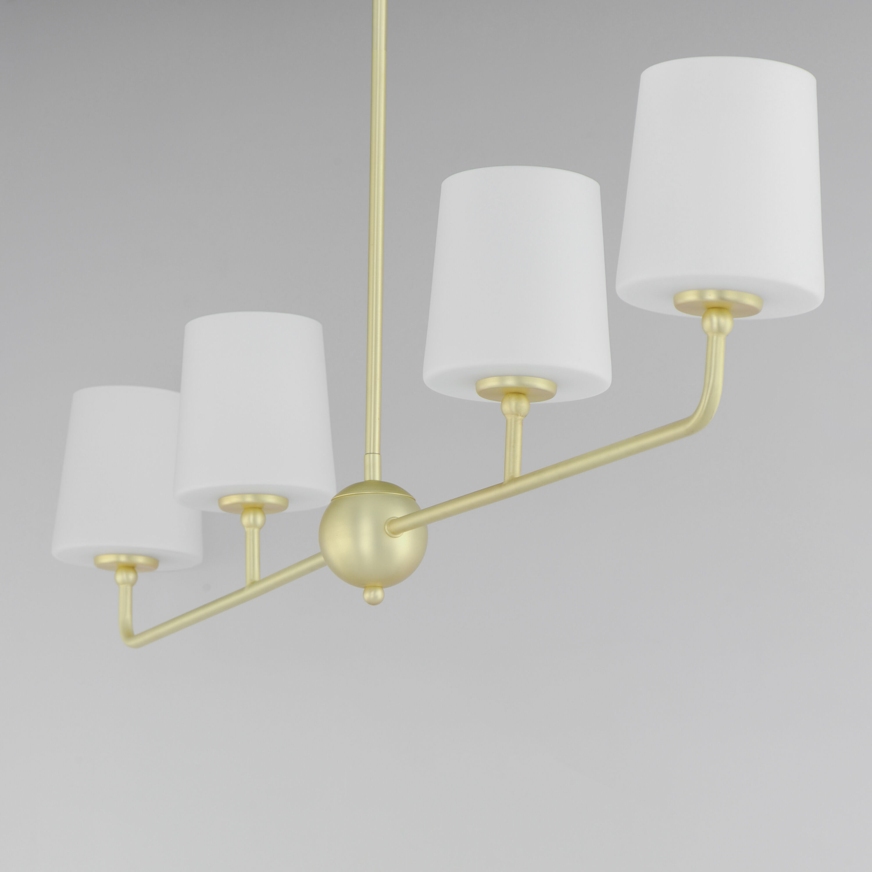 Bristol 4 Light 48 inch Satin Brass Linear Pendant Ceiling Light