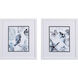 Cerulean Seashells Blue and Gray Framed Art, Propac