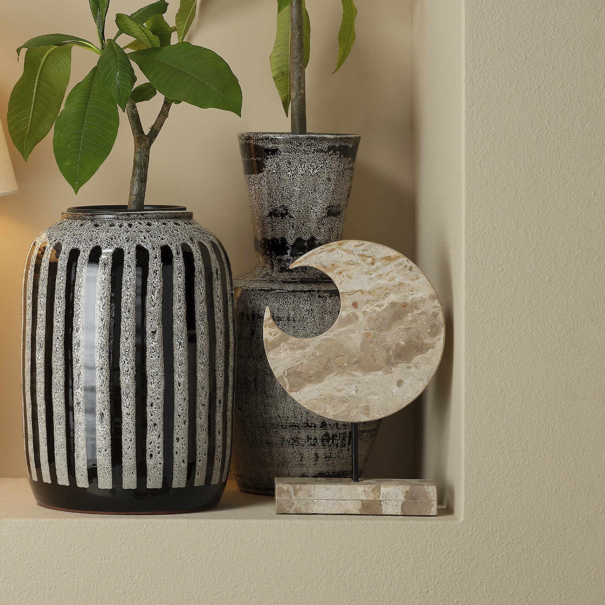 Crescent 15 X 10 inch Marble Stand Sculpture