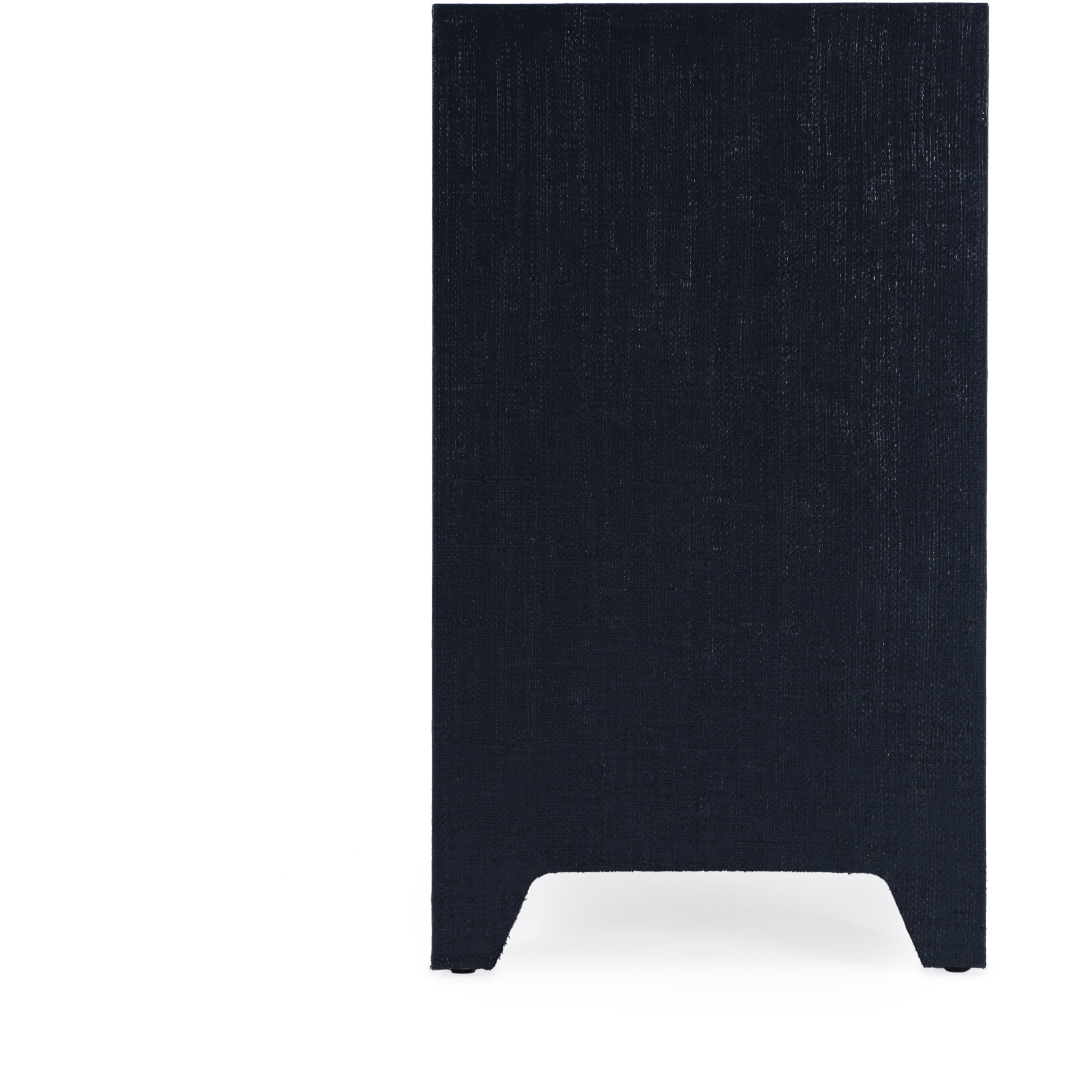 Bar Harbor Raffia 1 Drawer Nightstand in Navy Blue