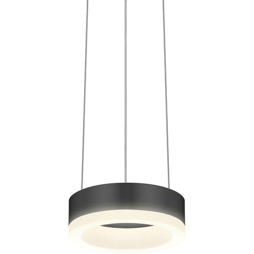 Corona LED 6 inch Satin Black Pendant Ceiling Light