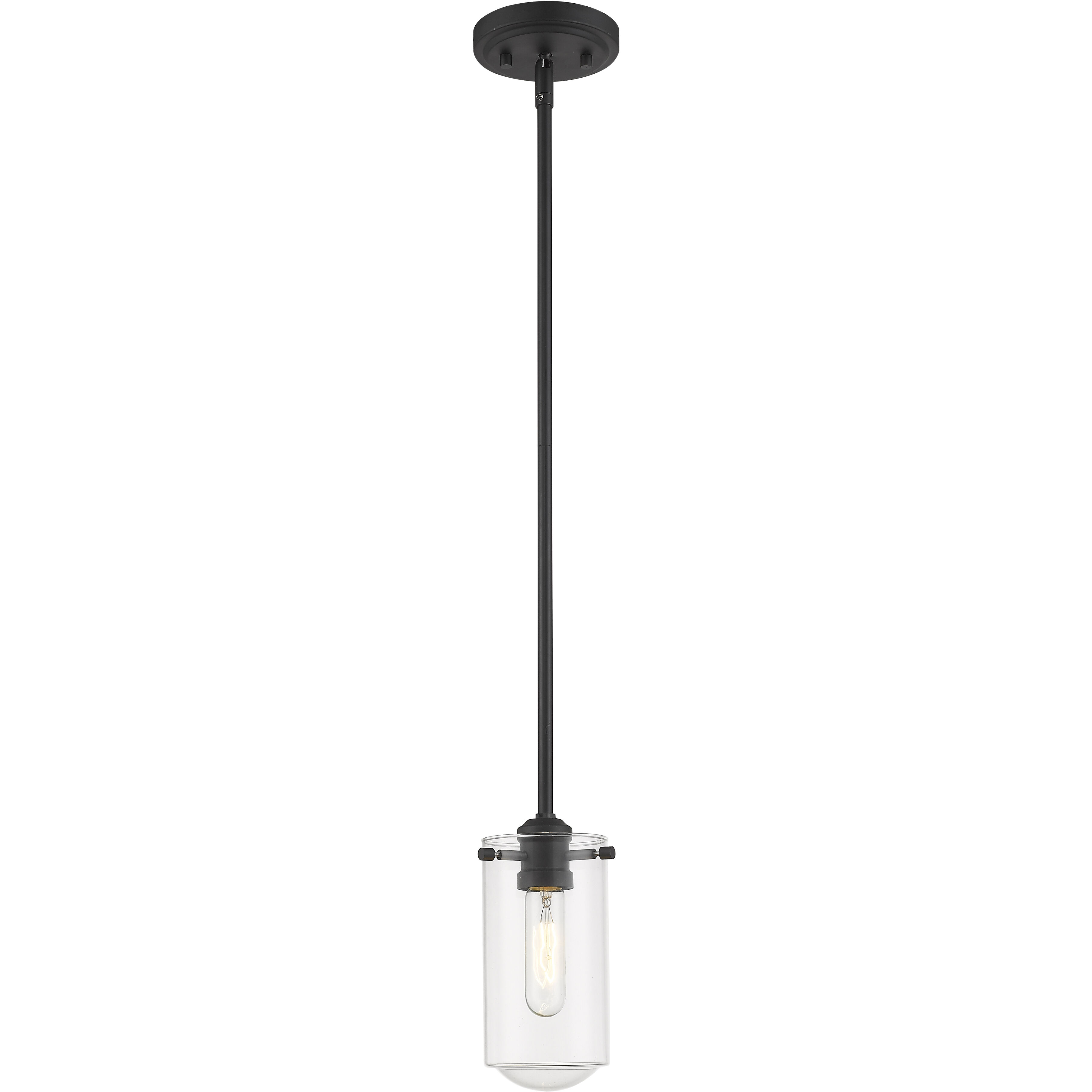Delaney 1 Light 4 inch Matte Black Pendant Ceiling Light