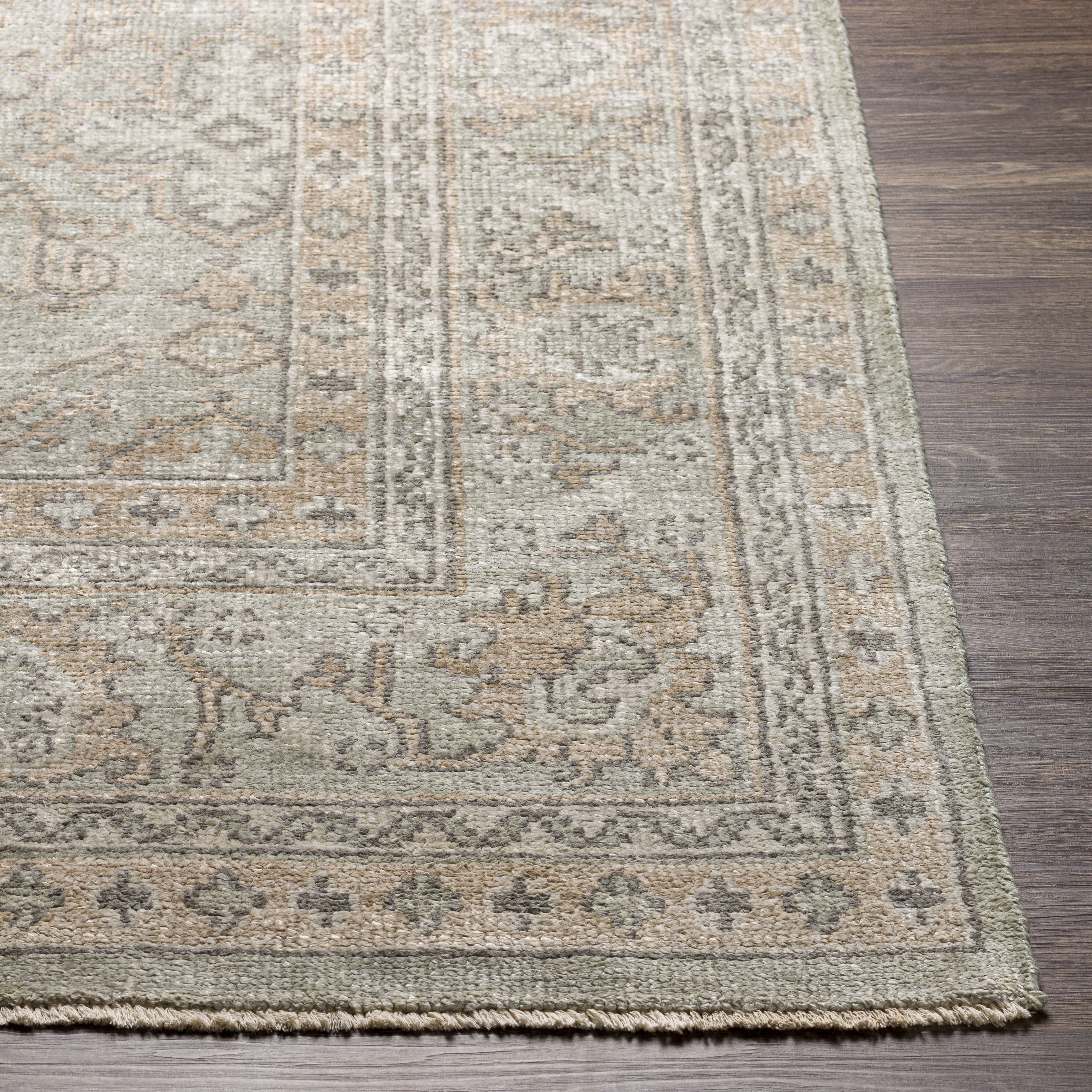 Royal 108 X 72 inch Dusty Sage Rug in 6 X 9, Rectangle