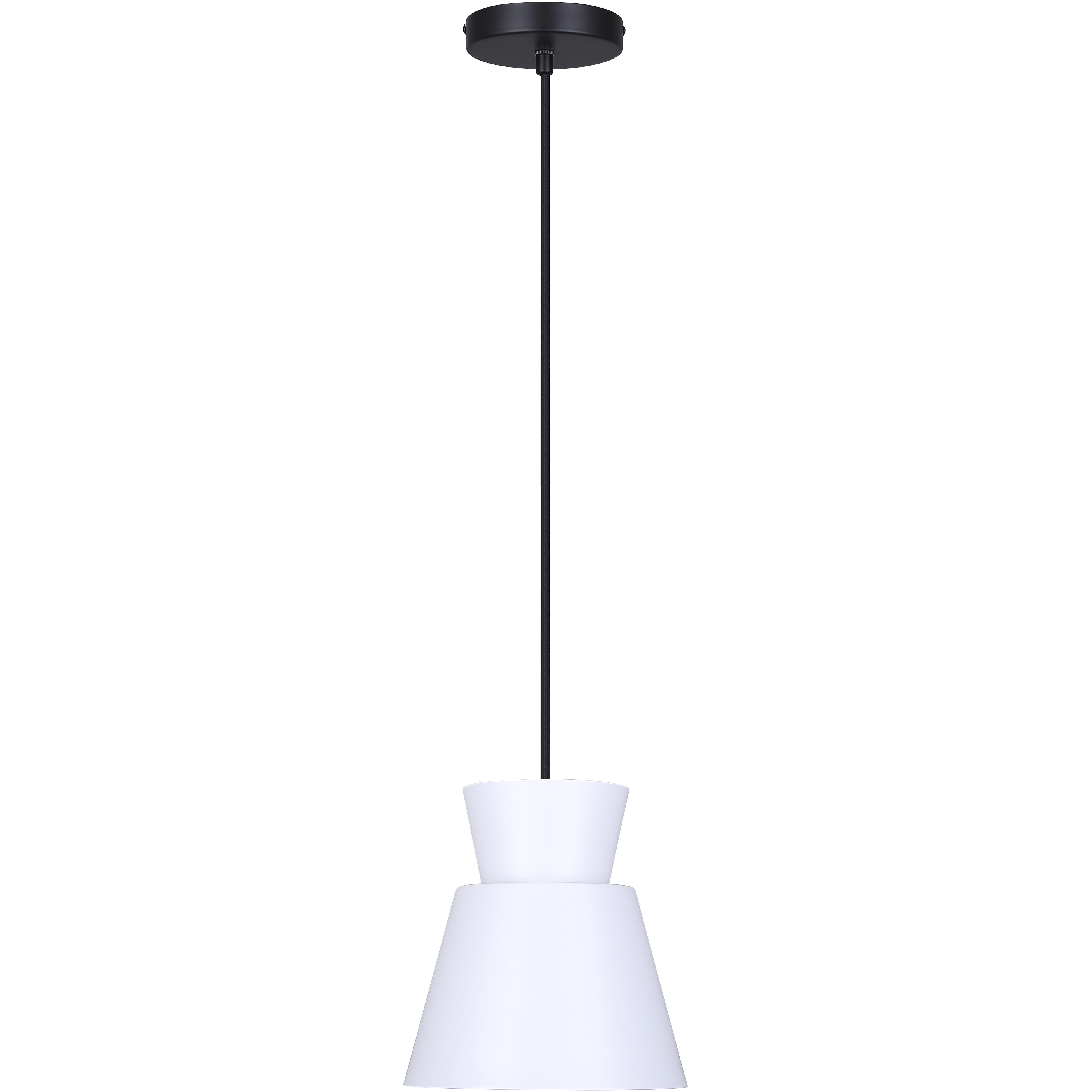 Arbella 1 Light 7.75 inch Black/White Pendant Ceiling Light